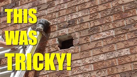 how to cut hole in brick wall for electrical box|drilling hole through brick walls.